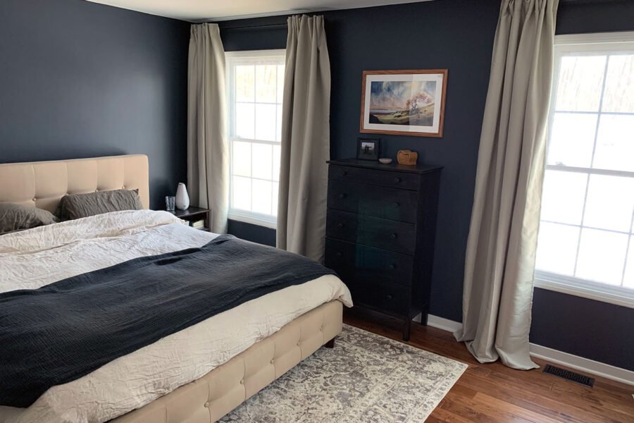 bedroom walls with sherwin williams cyberspace