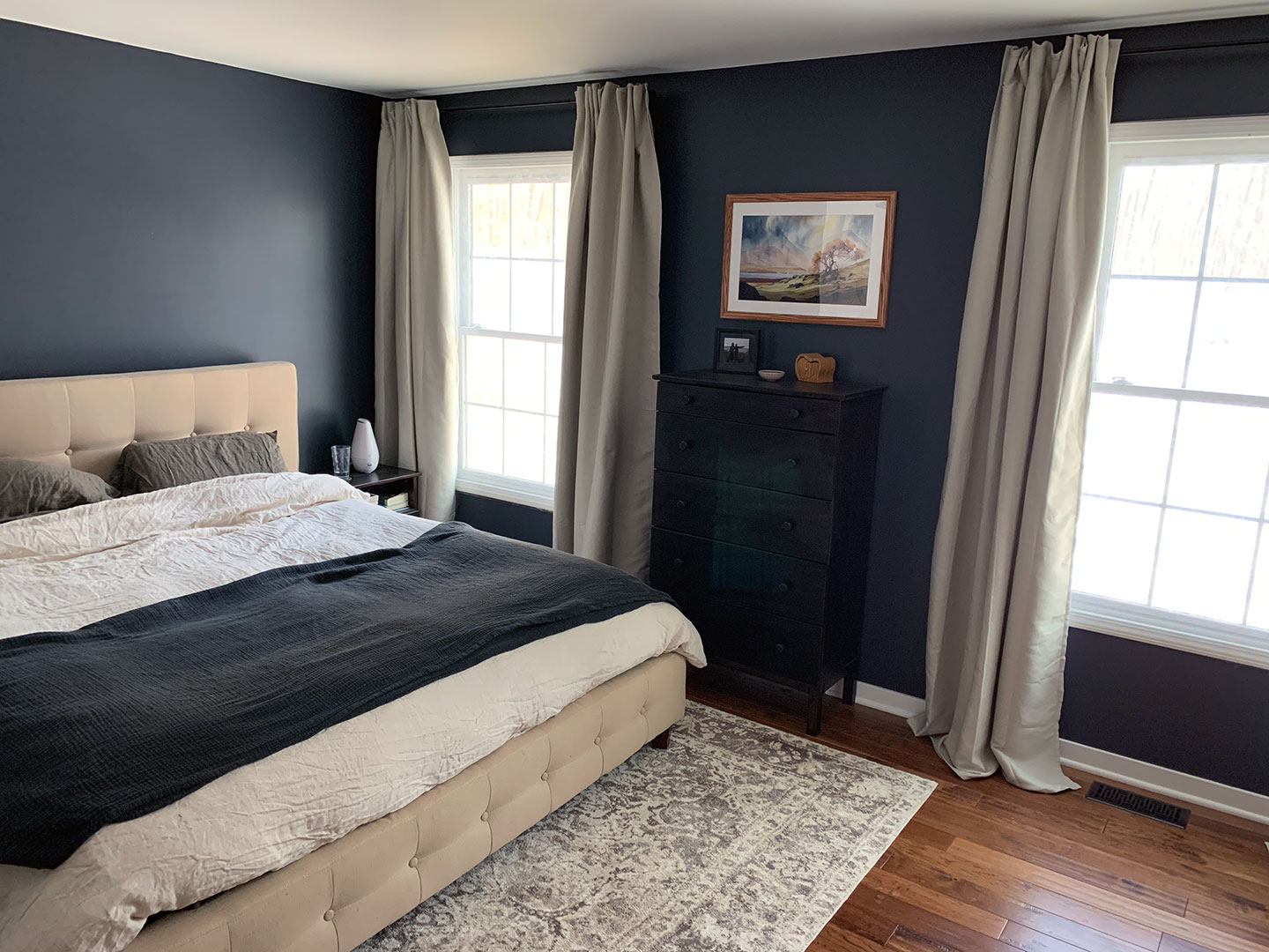 bedroom walls with sherwin williams cyberspace