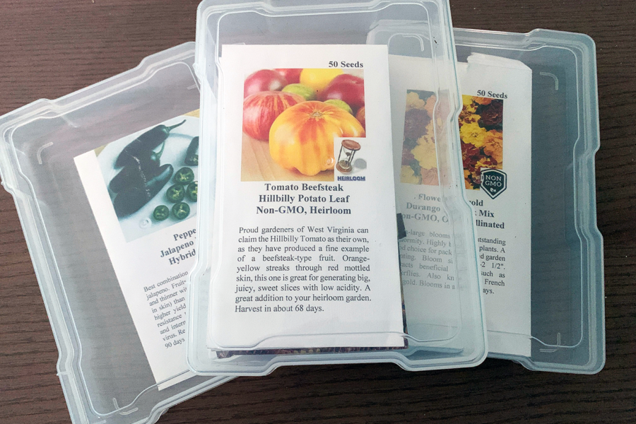 garden seed storage