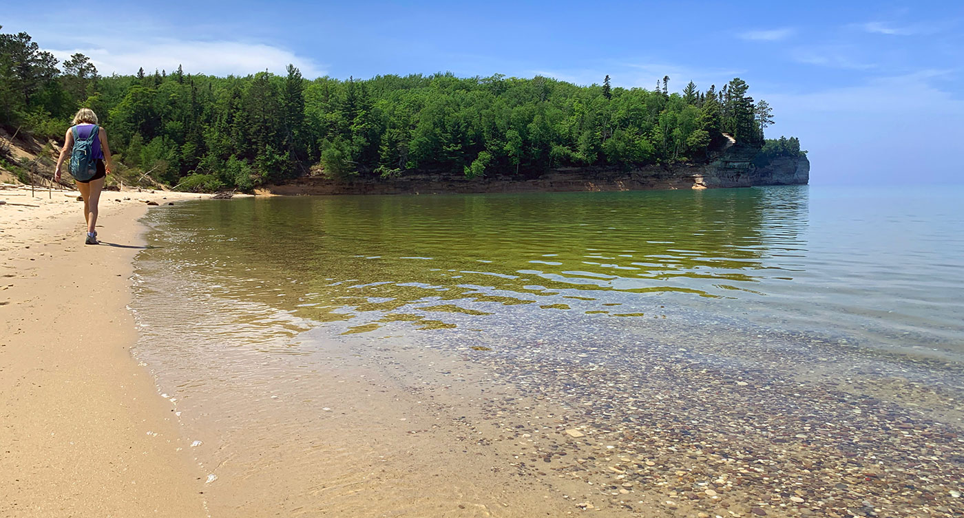 walk on chapel beach