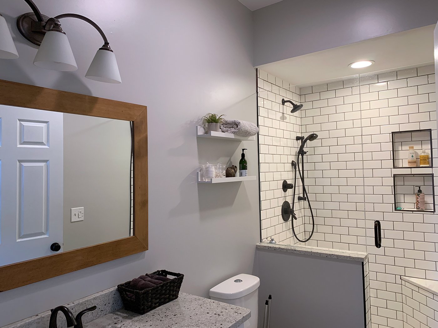 master bathroom with sherwin wiliams paint