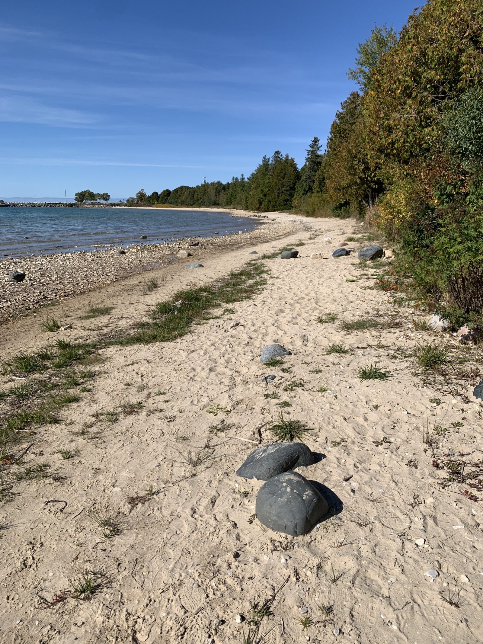 Beach view from site 4-A Straits State Park
