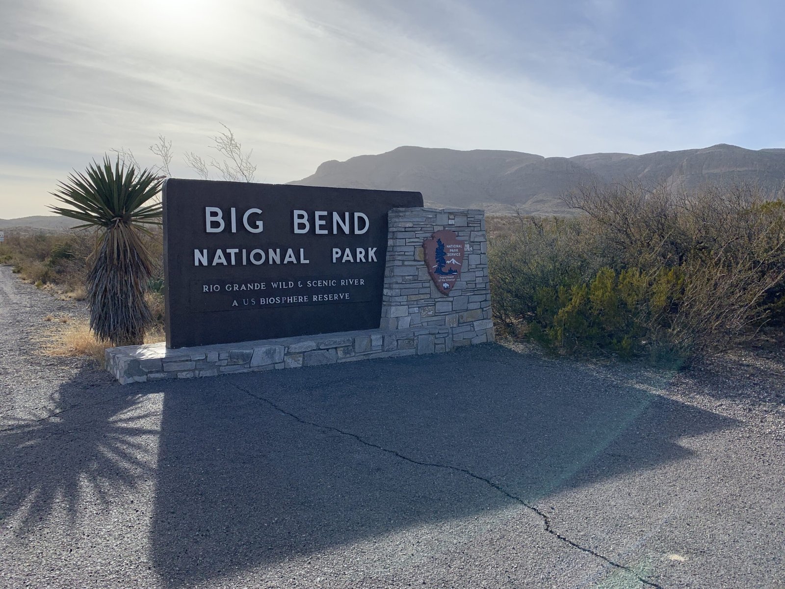 big bend national park sign