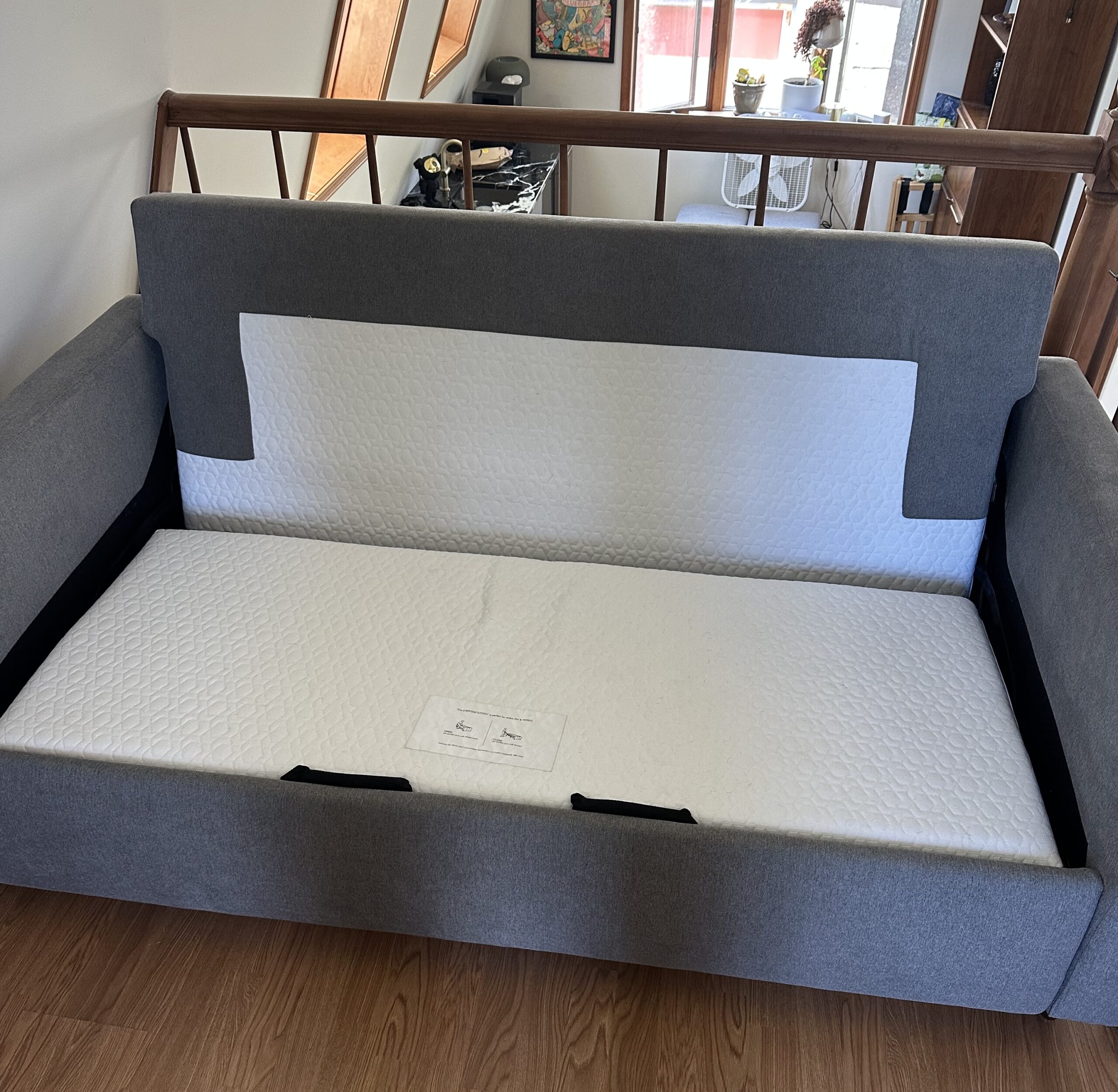 mcm sofa bed cushions removed